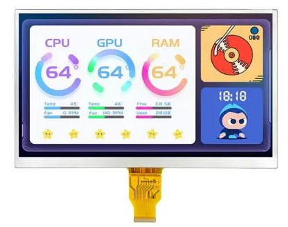 8 inch lcd screen 400nits with wide temperature (HC080TK40064-B35）