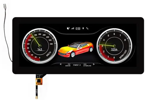 12.3 inch IPS 1920x720 resolution 50PIN LVDS 800nits LCD with CTP(HC123IT80068-D88V.C）