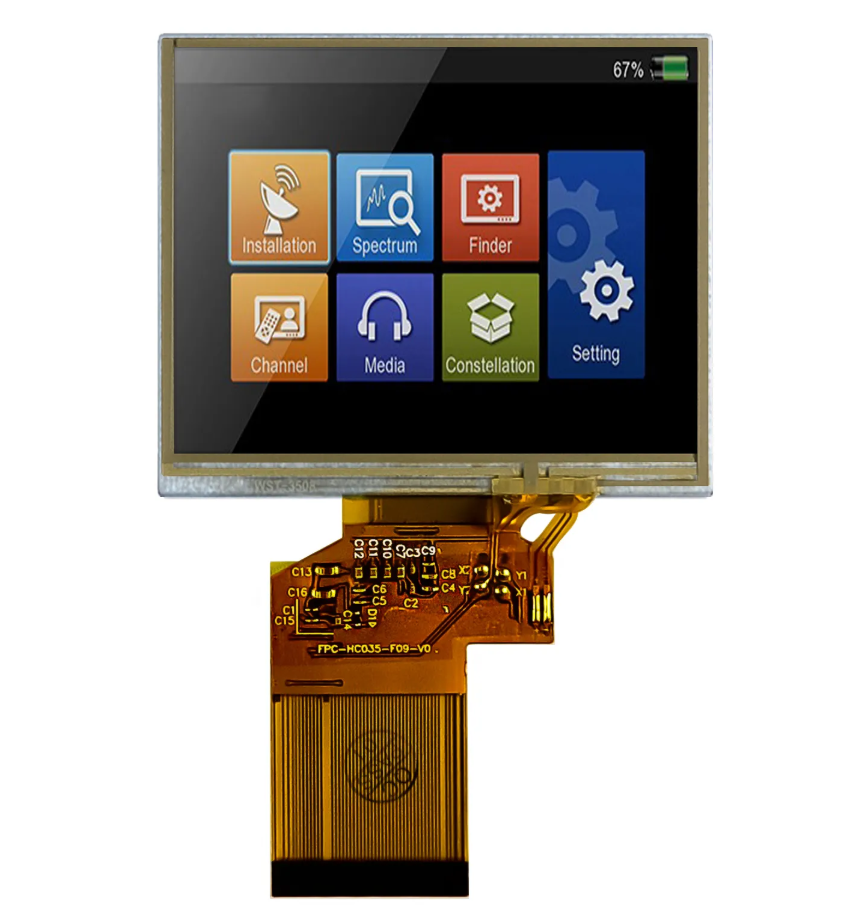 3.5 inch with RTP TFT LCD Module 640X480 resolution with RGB interface and IPS Panel