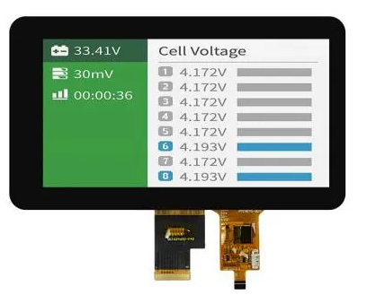 7 inch LCD Display 1024x600 with Capacitive Touch Panel for facial cleansing machine(HC070IK25035-B18 V.C）