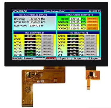 7 inch TN LCD Touch Screen Display 800x480 with CTP(HC070TG60035-D36V.C）