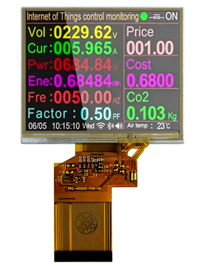 3.5 inch IPS LCD Display Module 320×240 Resolution