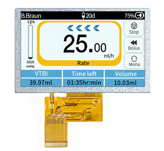 4.3 inch TFT LCD for infusion pump (HC043TE45031-B03)