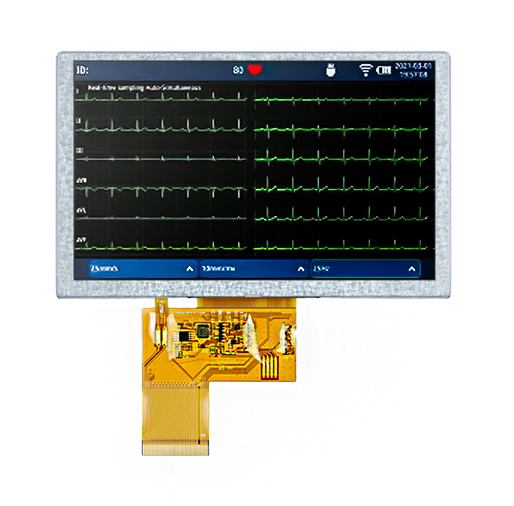 5 inch 800x480 TFT LCD for 3 channel electrocardiograph machine (HC050TG25031-27 )