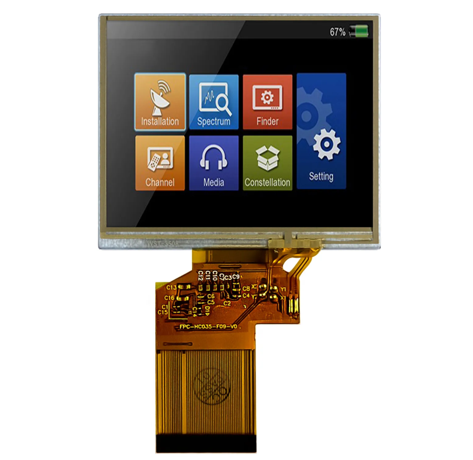 3.5 inch with RTP TFT LCD Module 640X480 resolution with RGB interface and IPS Panel