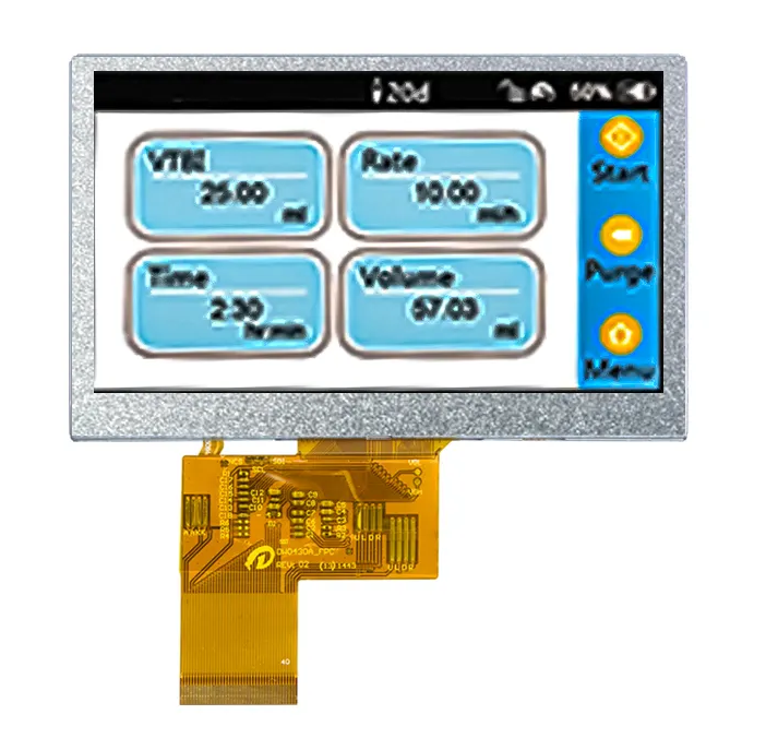 4.3 inch 480x272 resolution TN TFT LCD with RGB interface(HC043TE78040-B80)
