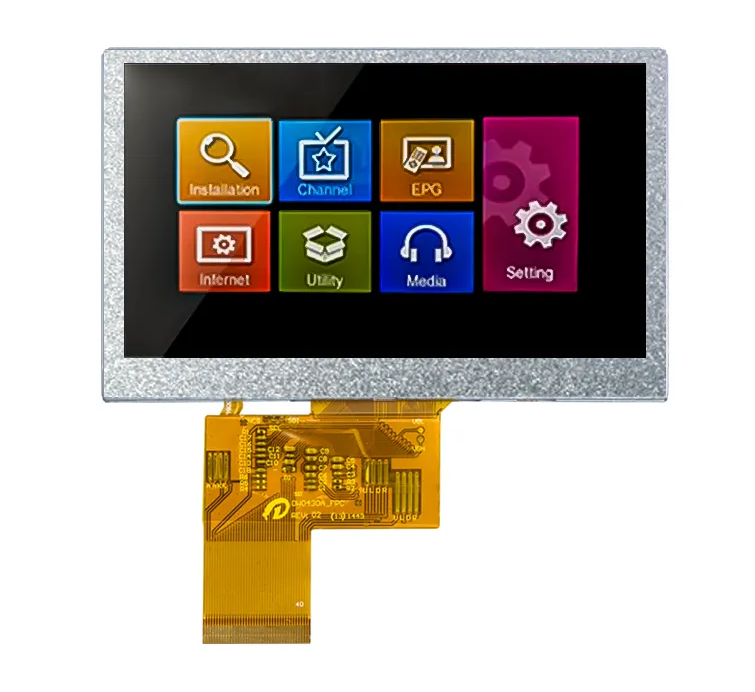 4.3 inch 480x272 resolution IPS LCD display screen Industrial display(HC043IE30031-B80)