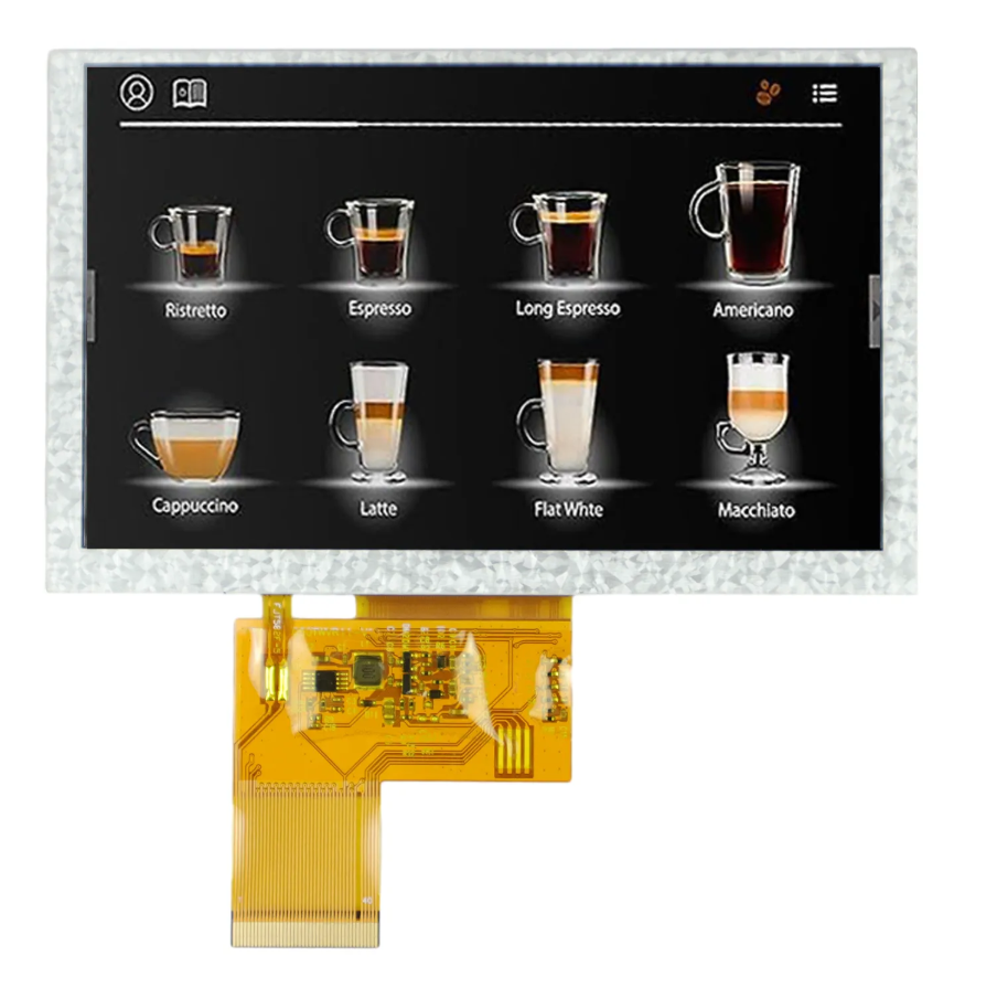 5 Inch TFT LCD TN LCD panel 800 x (RGB) × 480 resolution（HC050TG25031-27V01）