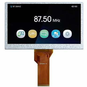 7 inch LCD Display 800x480 with high brightness and wide temperature (HC070TGA0057-D05V01H）